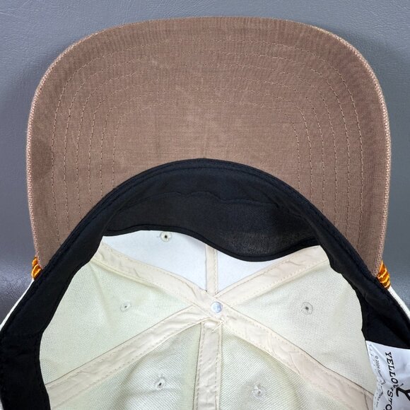 Yellowstone Ranch Hat Snapback Rope Brim Tan Brown Cowboy Paramount TV NWT *READ - Picture 8 of 12
